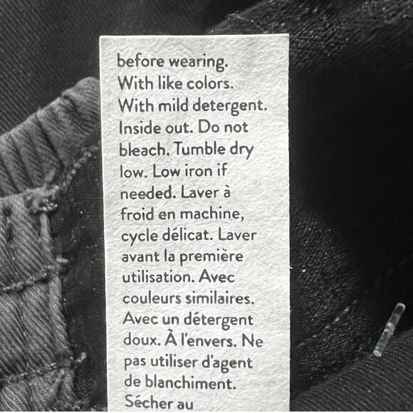 Spanx Pants Womens XS Washed Black Stretch Twill Cargo Jogger 2039R Zip Cuff - Picture 7 of 11